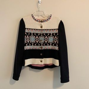 Elevenses Anthropologie Wool Peacoat Sweater Coat